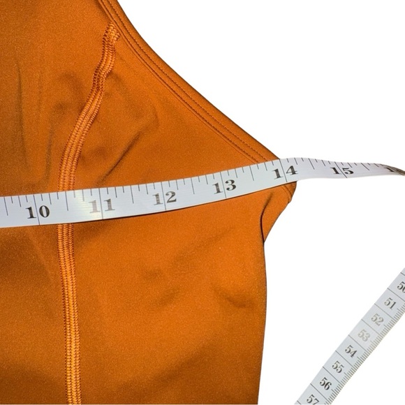 Lululemon Nulux Racerback Cropped Run Tank Top, Butternut Brown, Size 6 NWT - Picture 4 of 5